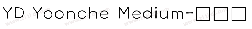 YD Yoonche Medium字体转换